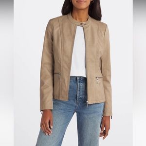 Mo-Ka Ebele Faux Leather Tan Jacket NWT stitch fix